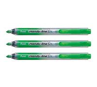 Pentel Lot de 3 Handy-Lines S Surligneur Rétractable/Rechargeable Vert clair