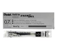 Pentel LR7 0.7mm EnerGel Cartucho de tinta negra (Bulk Pack) 12 unidades
