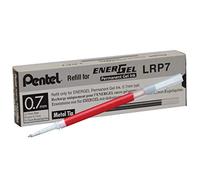 Pentel LRP7 0.7mm EnerGel Permanent Gel Pen Refill Buk Pack (12pcs) - Red Ink