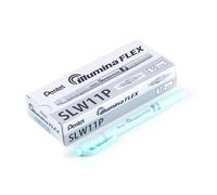 Pentel - Marcador fluorescente pastel Illumina Flex. Subrayadores de dos puntas, color azul claro. Pack 10