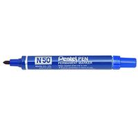Pentel - Marcador industrial con cuerpo de aluminio y punta gruesa, color azul, 1 unidad