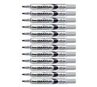 Pentel - Marcador Maxiflo para pizarra blanca (punta mediana, tinta líquida), color violeta. Pack 13
