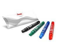 Pentel Marcador N50 - Rotulador Permanente con Cuerpo de Aluminio y Punta Gruesa, Apto para Casi Todas las Superficies, tanto para Colegios como Oficinas