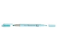 Pentel Marcador SLW11P-SE Illumina Flex en tonos pastel con doble punta para resaltar, subrayar, marcar y acentuar, forma delgada, azul claro, 1 unidad.