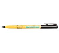 Pentel - Marcador textil Green-label color negro. - Pack de 12