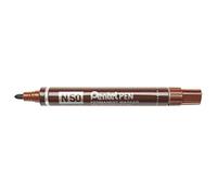 Pentel Marker N50-E - Rotulador permanente (1 unidad), color marrón