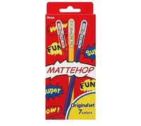 Pentel - Mattehop - Juego de 7 bolígrafos de gel (1,0 mm, colores surtidos)