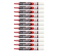 Pentel Maxiflo Borrado en Seco Fino Punta Plana Rotulador - Rojo