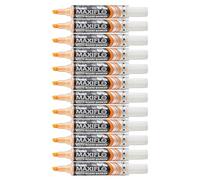 Pentel Maxiflo - Lote de 12 marqeurs, color amarillo