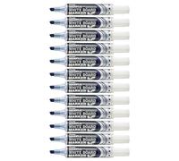 Pentel Maxiflo - Rotulador con punta biselada (12 unidades), color azul