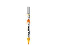 Pentel Maxiflo - Rotulador de pizarra blanca (punta fina, tinta amarilla, 4 unidades)