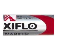 Pentel maxiflo rotulador para pizarra blanca - regulacion del flujo de tinta - punta de bala - ancho de linea 2mm - 50% de materiales reciclados - color rojo (12 uds)