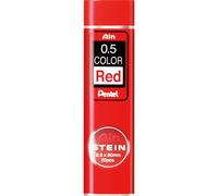 Pentel - Minas Ain Stein 0,5mm rojas 20 unidad (Paquete de 1) 0.5mm Rojo