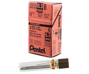 Pentel - Minas Super Hi-Polymer 0,3mm B - Pack de 12