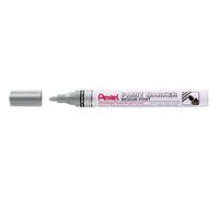 Pentel MMP10 Paint Marker, marcador permanente de pintura de punta media 4,5 mm, gris, 6 unidades