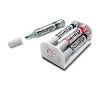 Pentel MWLM5-4N - Paquete de 4 rotuladores para pizarra, multicolor
