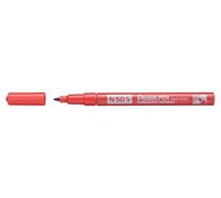 Pentel N50S-B Marcador permanente, carcasa de aluminio, 1,0 mm, rojo, 1 unidad