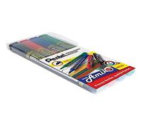 Pentel N850 Marcador Permanente, Negro/Rojo/Azul/Verde