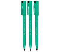 Pentel Negro R50 Punta Redonda Bolígrafo Rotuladores Finos 0.8mm Acolchados Punta de Pluma 0.4mm Anchura Línea 77% Reciclada (Paquete de 3)