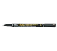Pentel NFS410 Marcador permanente superfino, línea de 0.4 mm, tinta negra (un bolígrafo)
