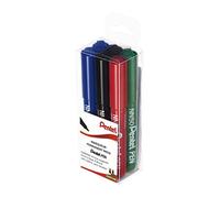 Pentel NN50 - Juego de 6 rotuladores (2 unidades), color negro y azul