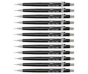 Pentel P200-A-HB - Portaminas (0,5 mm), color negro