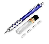 Pentel P365 - Lápiz mecánico automático (0,5 mm, barril azul, 1 lápiz + 12 minas HB Super + 4 recambios de goma de borrar
