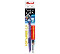 Pentel pd275 Pentel pd275 portaminas Twist Erase Click 0,5 cuerpo morado & pintura minas Incluye 12 piezas,