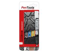 Pentel PenTools by MMP20 MMP20-PRO4MX1EU - Rotuladores permanentes (4 unidades, punta redonda de 3 mm), colores surtidos