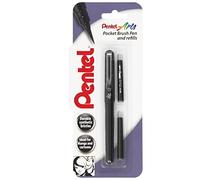 Pentel Pincel con Recambios para Zsechs Color Negro) - negro, normal