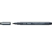 Pentel Rotulador Pointliner Calligraphy S20P-C30A – Punta caligrafía metálica 3,0 mm negro 1 ud