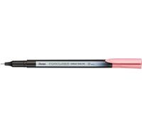 Pentel Pointliner Colour S40 - Rotulador de punta fina (0,4 mm, 12 unidades), color rosa