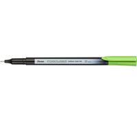 Pentel Pointliner Colour S40 - Rotulador de punta fina (0,4 mm, 12 unidades), color verde