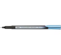 Pentel Pointliner Colour S40 - Rotuladores de punta fina (tinta tintada, 0,4 mm, 12 unidades), color azul marino