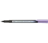Pentel Pointliner Colour S40 - Rotuladores de punta fina (tinta tintada, 0,4 mm, 12 unidades), color lavanda