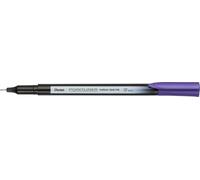 Pentel Pointliner Colour S40 - Rotuladores de punta fina (tinta tintada, 0,4 mm, 12 unidades), color morado