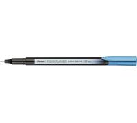 Pentel Pointliner Colour S40 - Rotuladores de punta fina (tinta tintada, 0,4 mm, 12 unidades), color turquesa