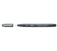 Pentel Pointliner S20P-1A, rotulador de punta fina, negro, resistente al agua y a la luz, 0,1 mm