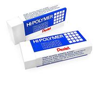 Pentel Polímero Jumbo Plástico Borradores Blanco - Pack de 2