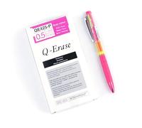 Pentel Q-Erase QE425 - Portaminas con goma de borrar extraíble, 0,5 mm, dureza HB (12 unidades)