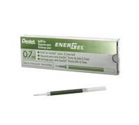 Pentel - Recambio Energel retráctil con punta de bola. Escritura en color verde
