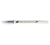 Pentel Rotulador de punta doble color gris claro - Pack de 10