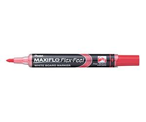 Pentel Rotulador para pizarra blanca MWL5SBF-BX Maxiflo Flex-Feel, color rojo, 1 unidad