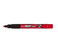 Pentel Rojo Permanente Marcador Pintura, MMP20 (Paquete de 3