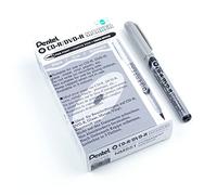 Pentel Rotulador permanente para CD o DVD Xylene-free Quick-drying - Negro fino- Ref NMS51-A [Pack de 12]