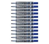 Pentel Rotuladores para pizarra blanca MWL5SBF-CX Maxiflo Flex-Feel, 12 unidades, color azul.
