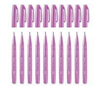 Pentel SES15C-12 - Bolígrafo de punta de fibra tipo pincel, color Rosa morado. 10