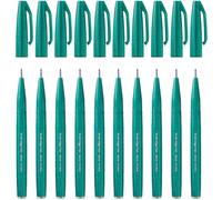 Pentel SES15C-12 - Bolígrafo de punta de fibra tipo pincel, color turquesa 10