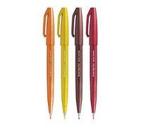 Pentel SES15C Brush Sign Pen set 4 pz surtido "Otoño"