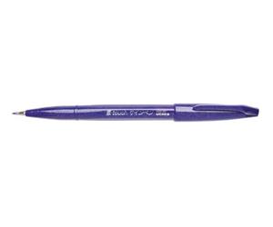 Pentel SES15C- Brush Type Fiber Tip Ballpoint Pen, Purple 1